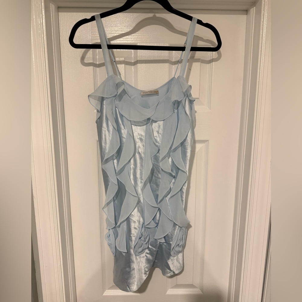 Flora Nikrooz Light Blue Slip Size Small Petite